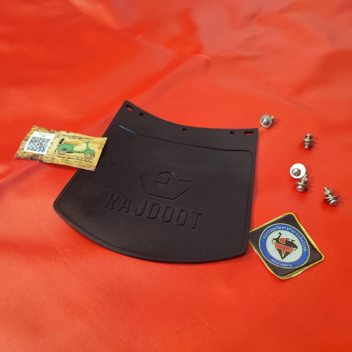 RAJDOOT EMBOSSED REAR MUD FLAP FOR RD 350