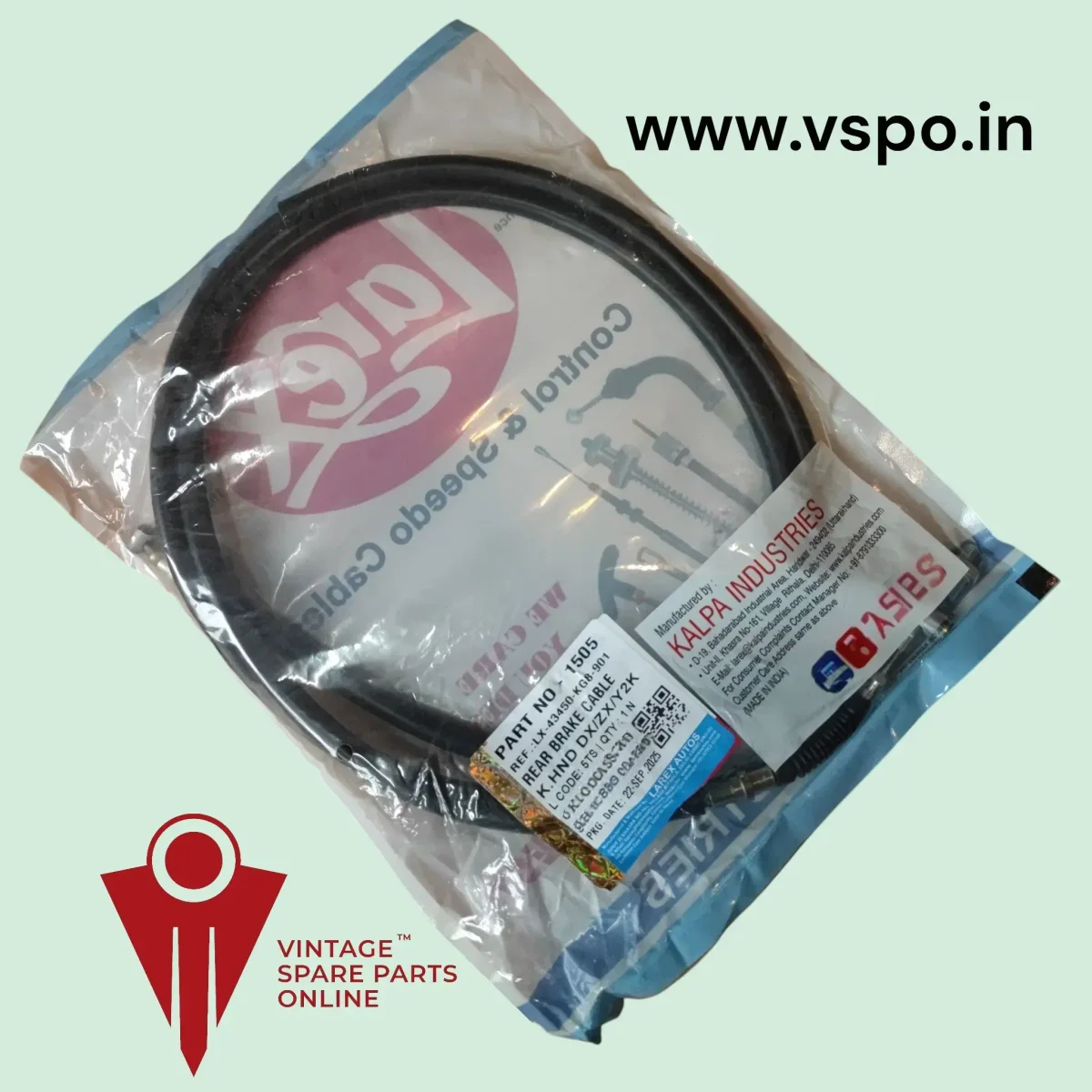 Rear brake cable for kinetic honda DX, ZX, Y2K