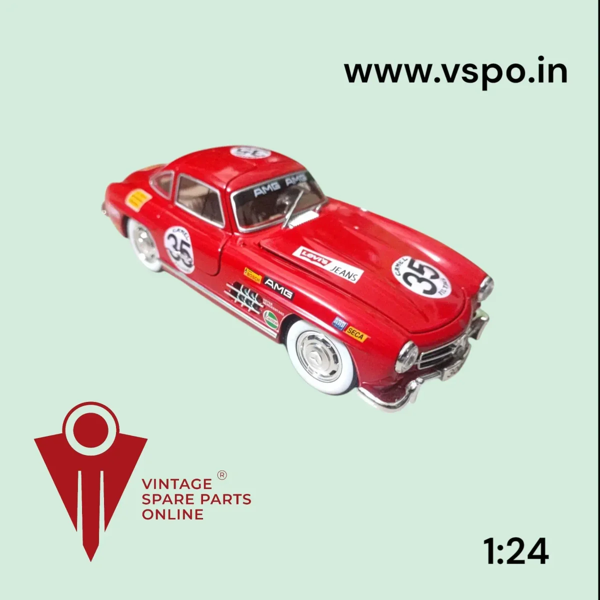 Red Colour 1:24 Size Benz GLS 300 SL DIECAST MODEL