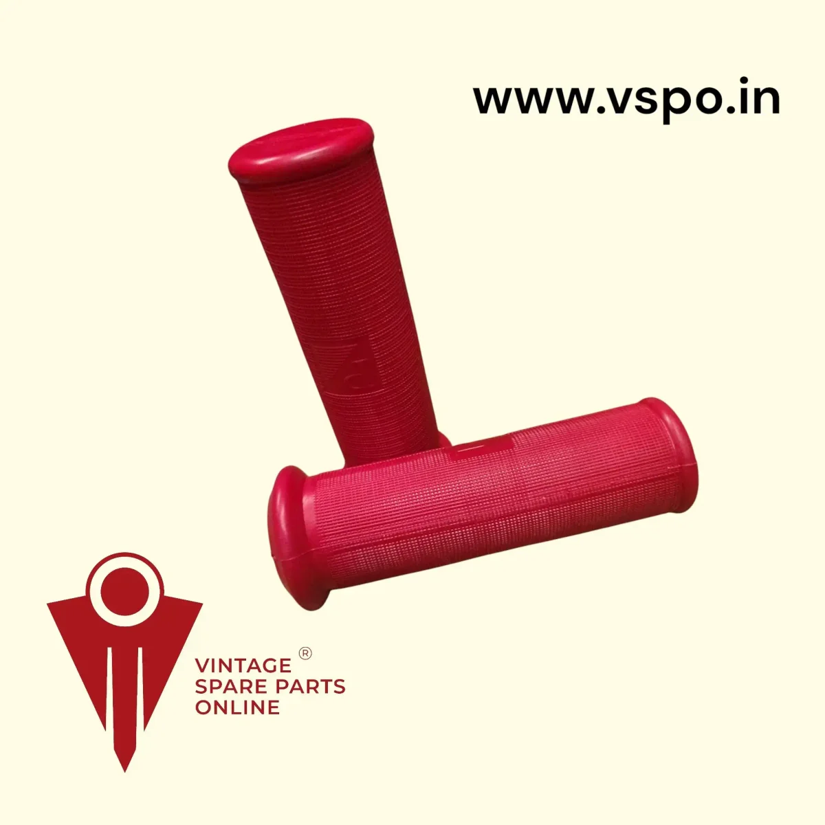 Red piaggio grip for vespa