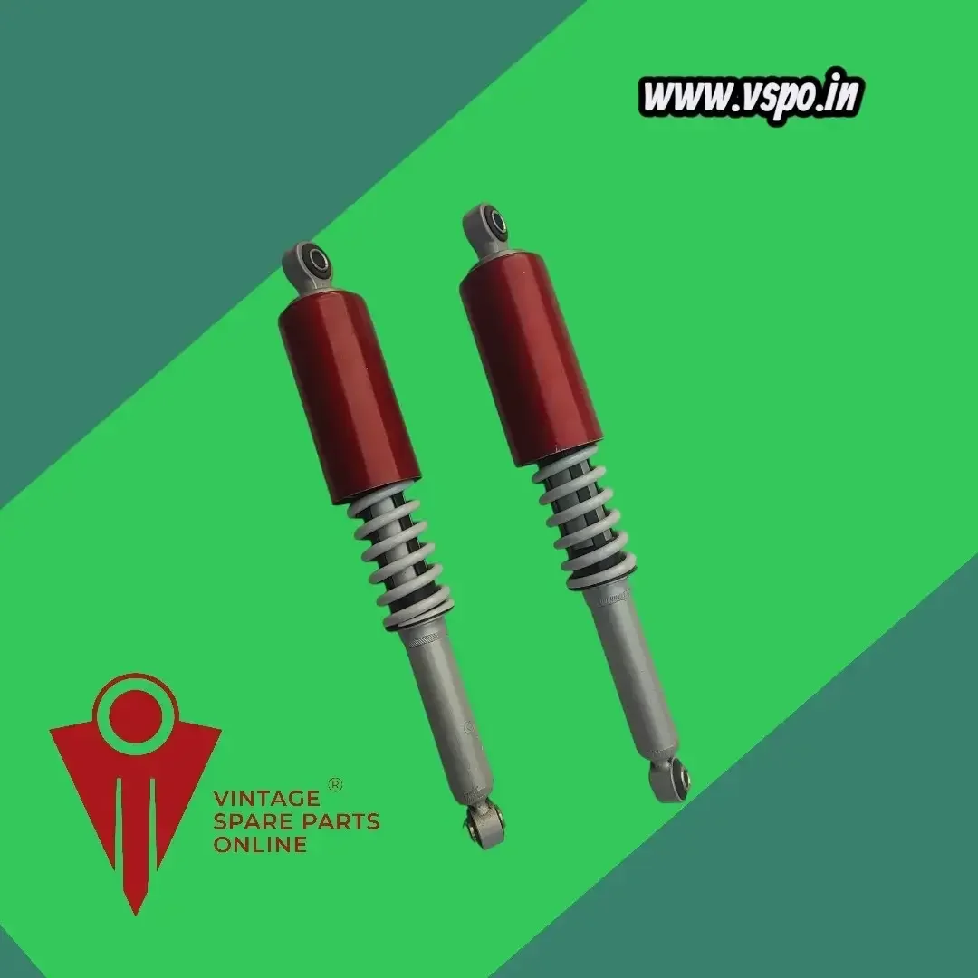 Red rear shock absorber set for hero cd100ss