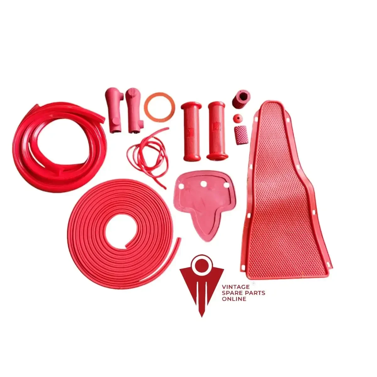Red Rubber Kit Set For Vespa 150