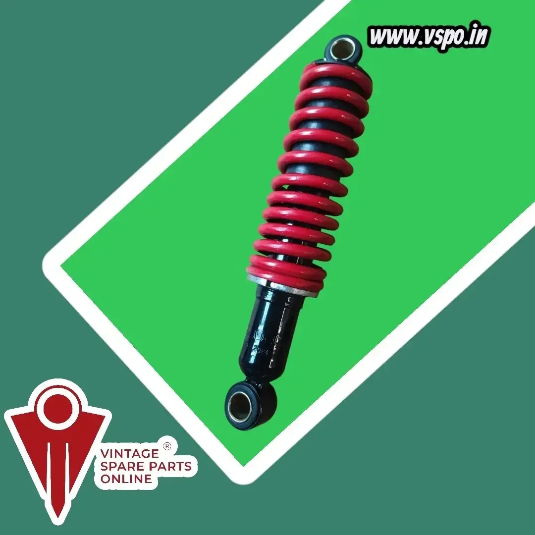 RED SPRING REAR SHOCK ABSORBER FOR LAMBRETTA, VIJAI SUPER