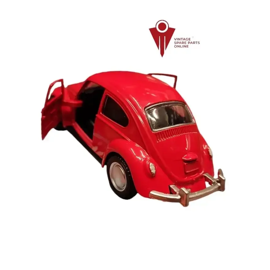 Red Vintage Volkswagen Beetle 5 inch Scale Die Cast Metal Model Toy Car 2