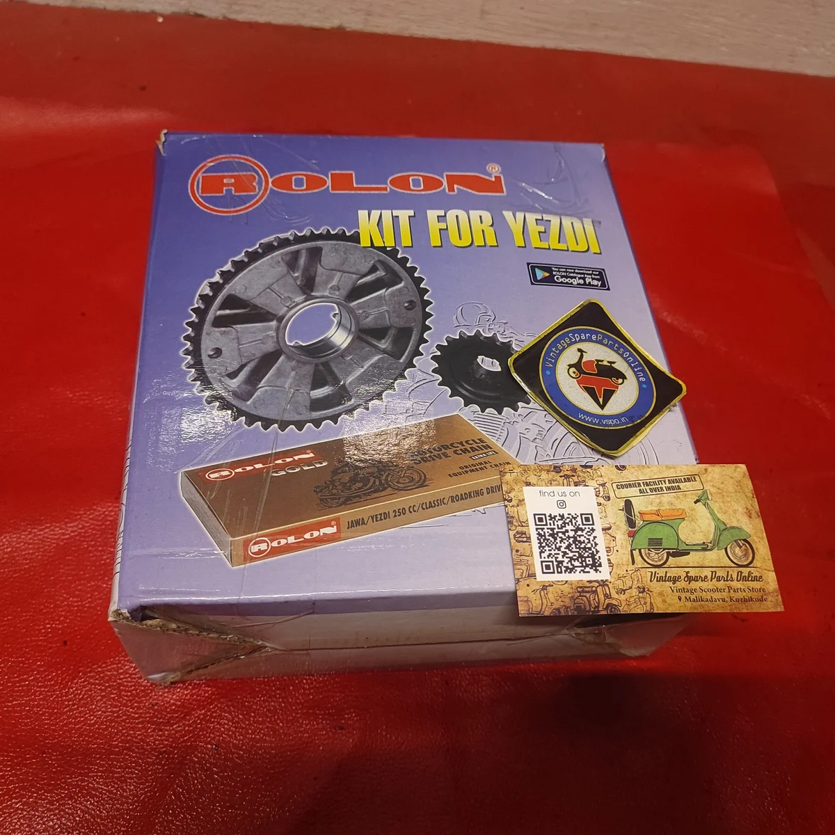ROLON BRAND CHAIN AND SPROCKETS KITS FOR YEZDI