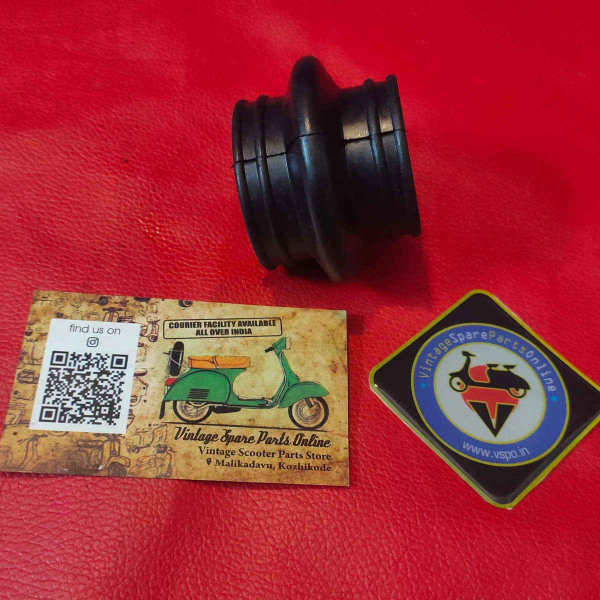 SENIOR BRAND AIR CLEANER RUBBER WITH OUT COLLAR FOR BULLET RAJDOOT