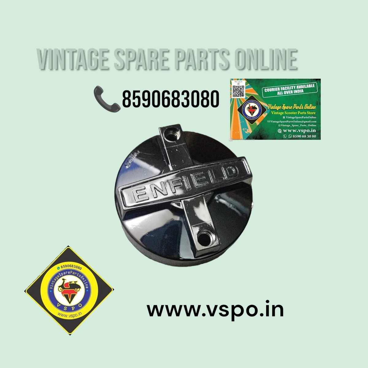 SENIOR BRAND CHROME. DISTRIBUTOR CAP FOR BULLET