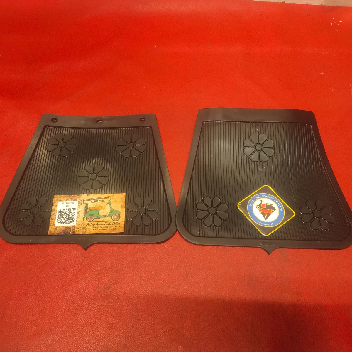 SENIOR BRAND FRONT AND REAR MUDFLAP SET FOR BAJAJ CHETAK