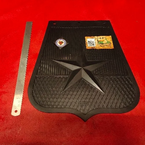 SENIOR BRAND STAR DESIGN EXTRA LARGE MUDFLAP FOR BULLET