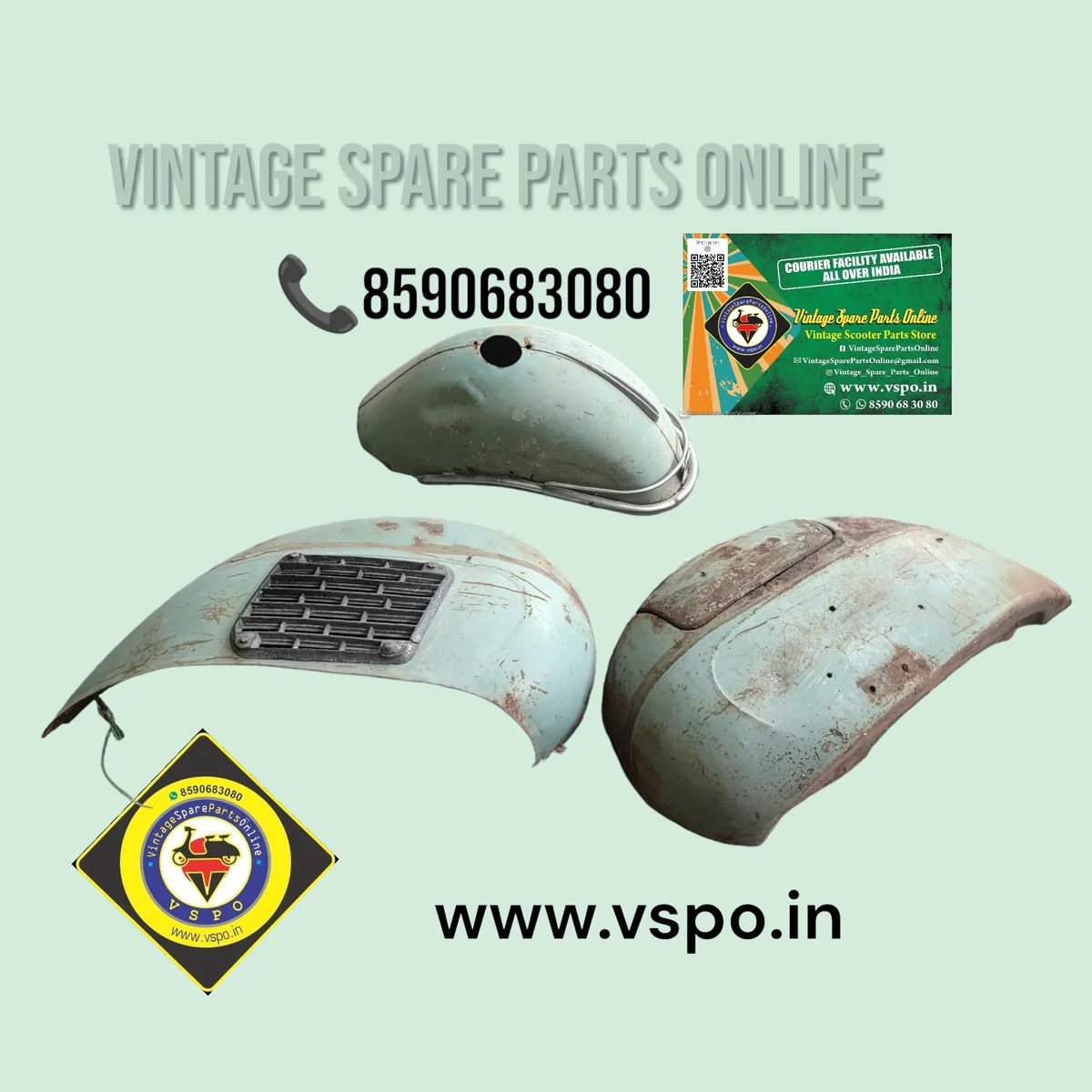 SIDE PANEL AND MUDGAURD SET FOR PRIYA VESPA 150
