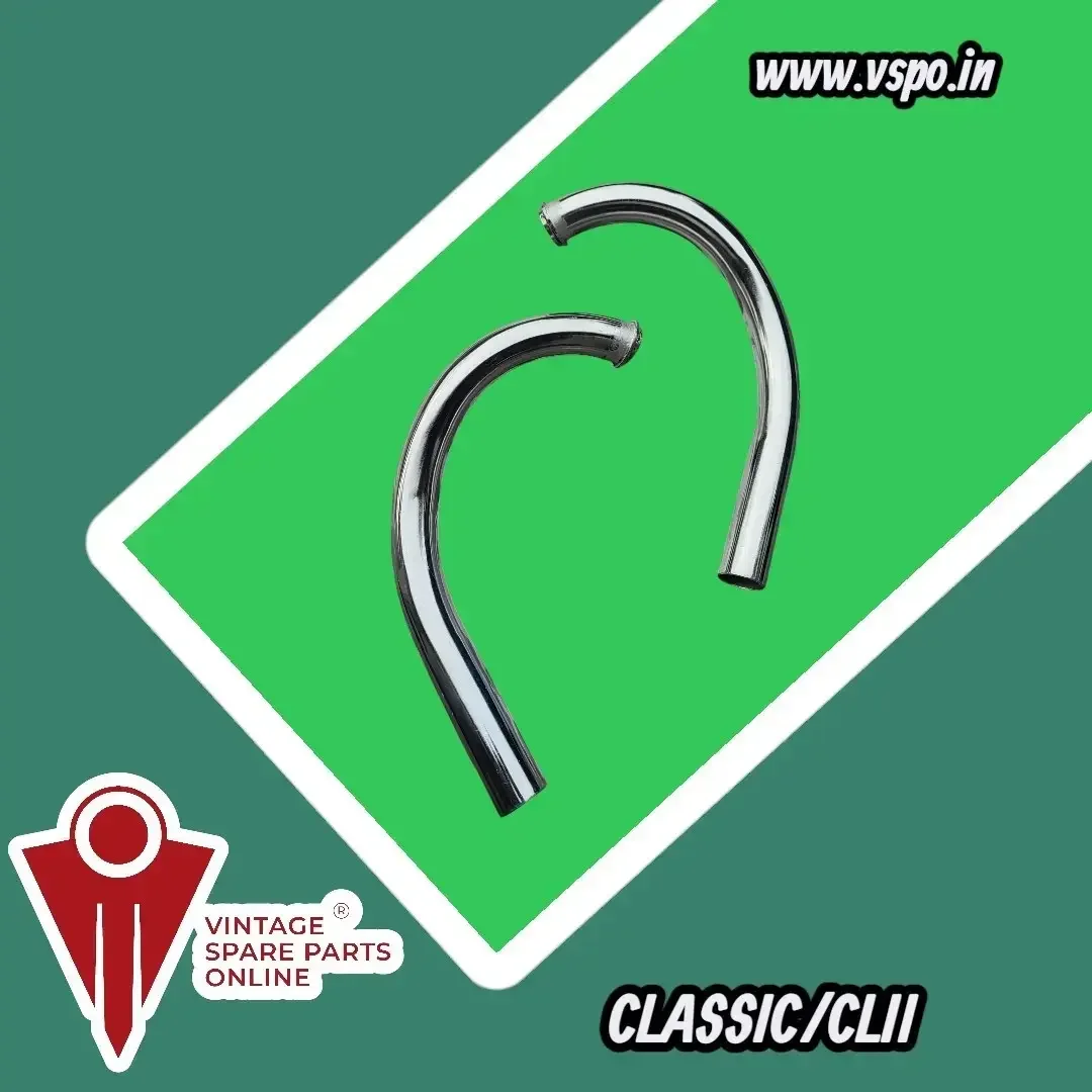 Silencer bend piper set of 2 for Yezdi Classic/ CL2