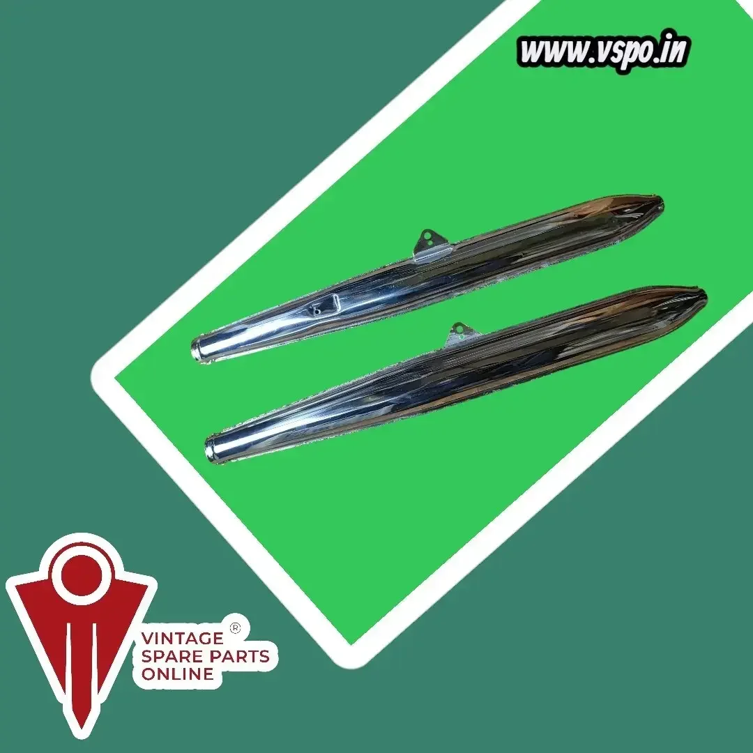Silencer set of 2 for Yezdi D 250, classic