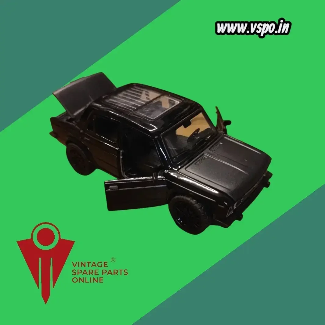 Small size Black lada metal car