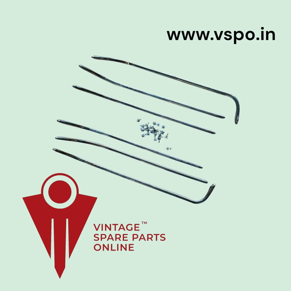 Stain less steel platform channel kit for chetak, vespa, super