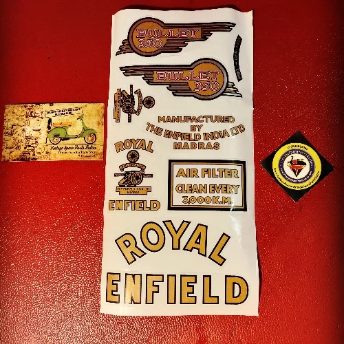 STICKER KIT FOR OLD MODEL ROYAL ENFIELD