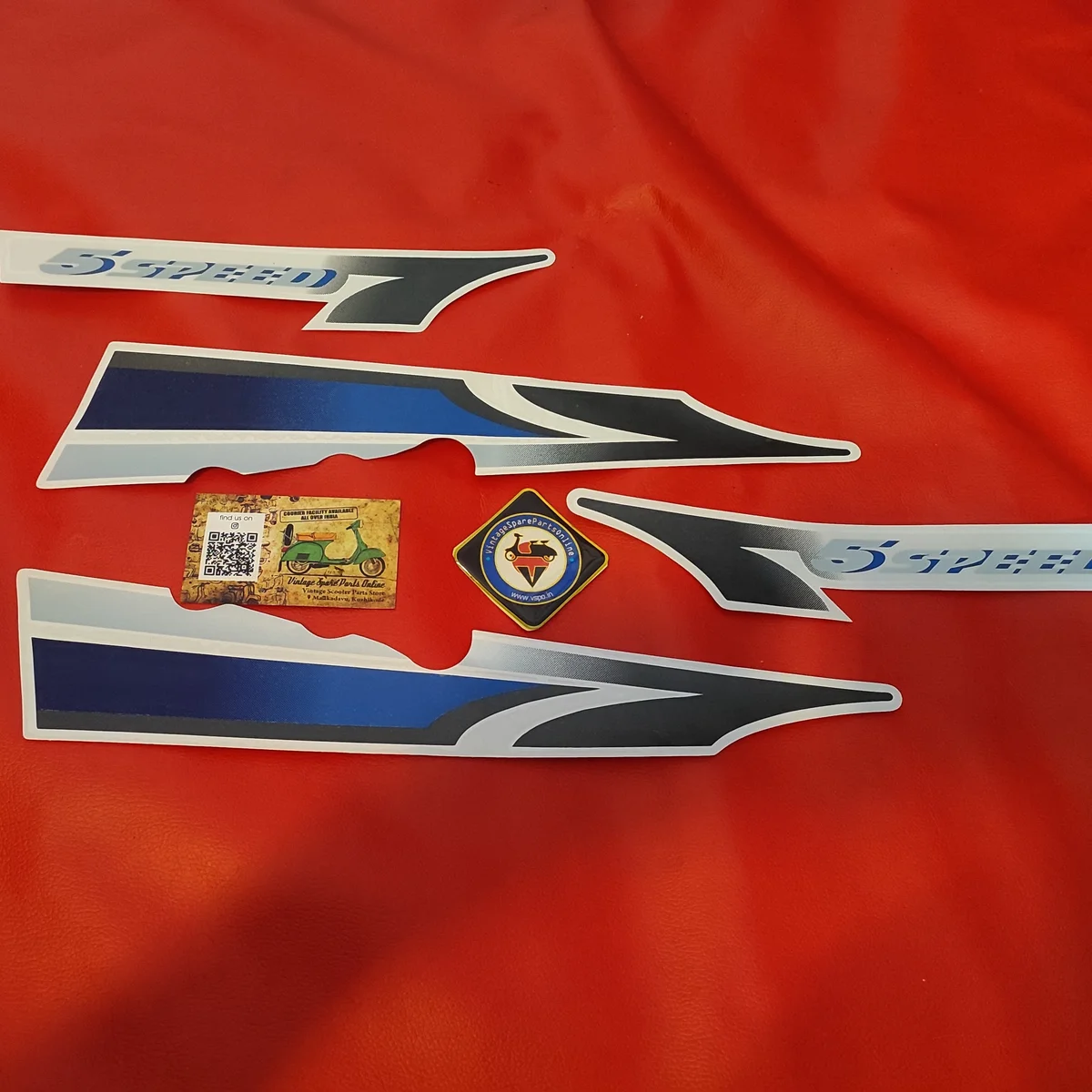 STICKER KIT FOR RX135 5 SPEED RED BIKE