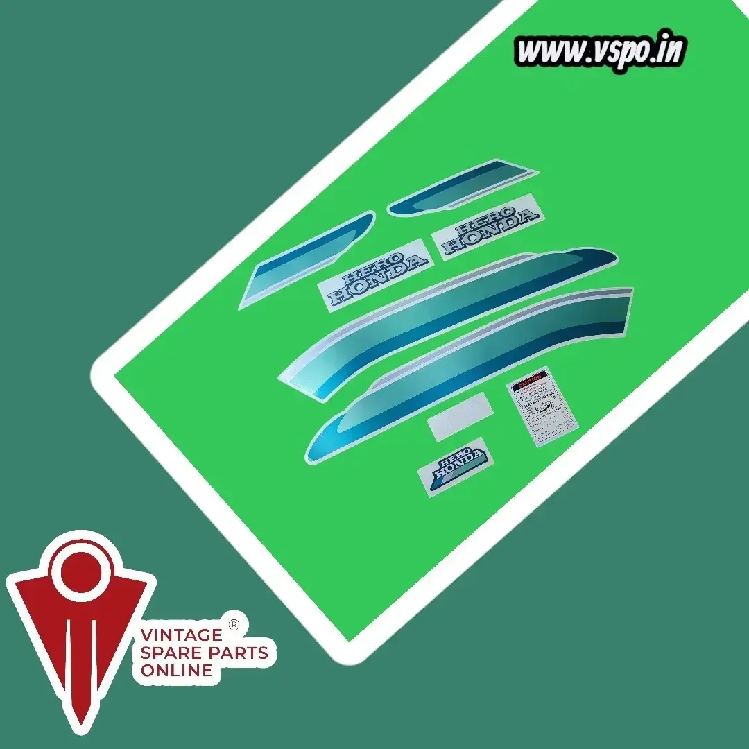 Sticker set for Hero Honda Splendor grey bike