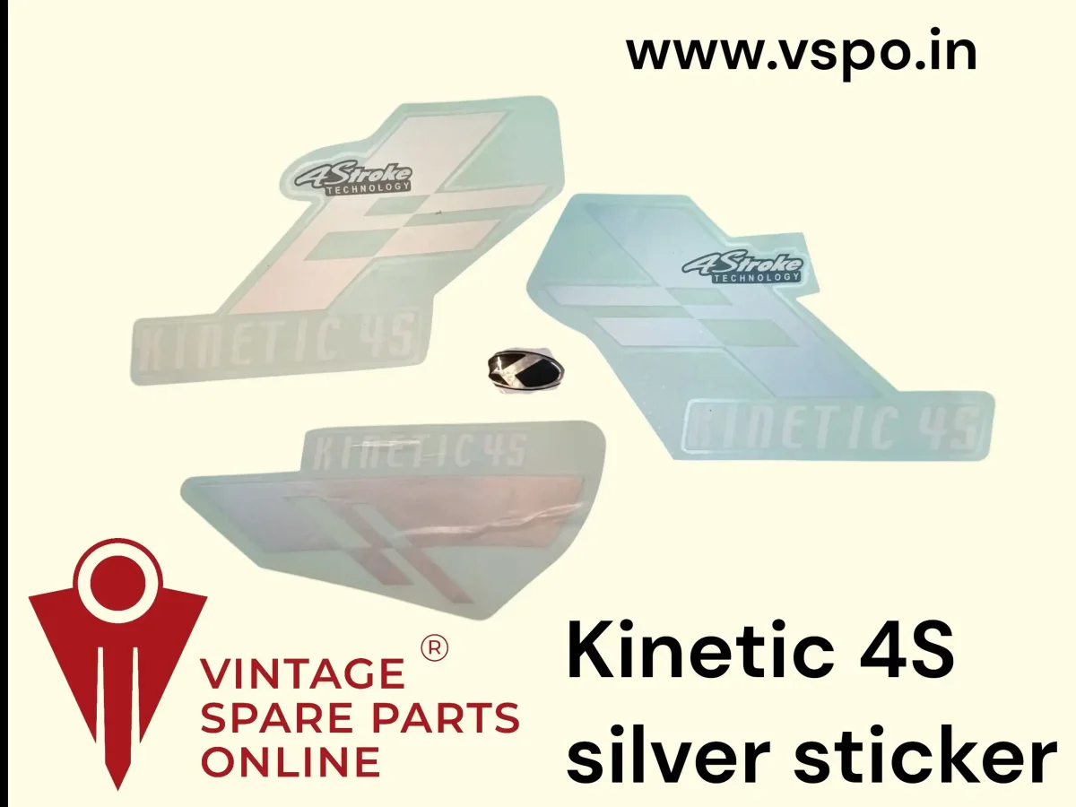 Sticker set for kinetic 4s silver sticker