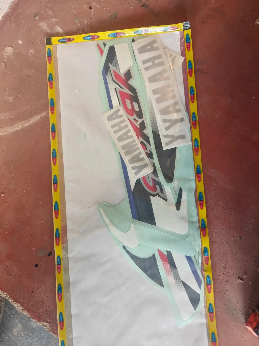STICKER SET FOR YAMAHA YBX125 RED BIKE