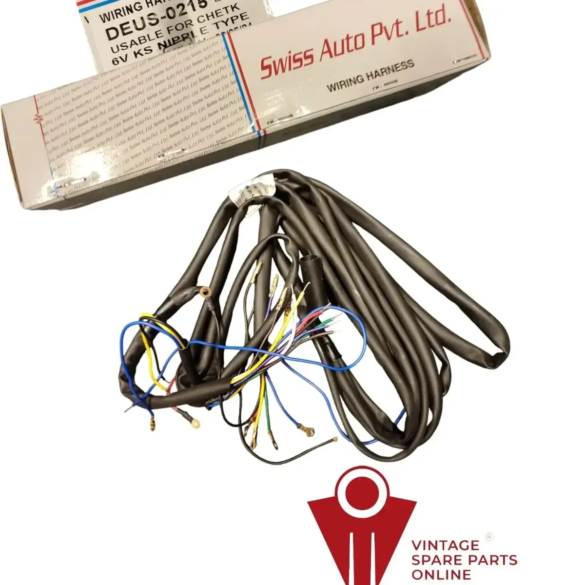 Swiss Brand Wiring Harness (0215) For Chetak 6v Nipple Type
