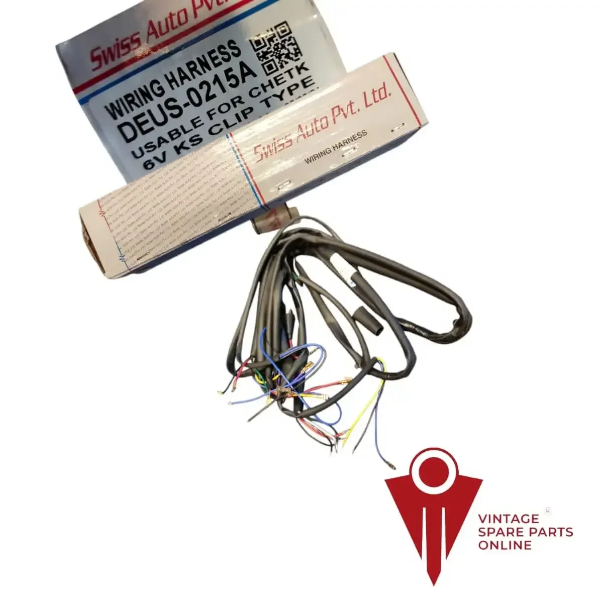 Swiss Brand Wiring harness (0215A) For Chetak 6v Clip Type