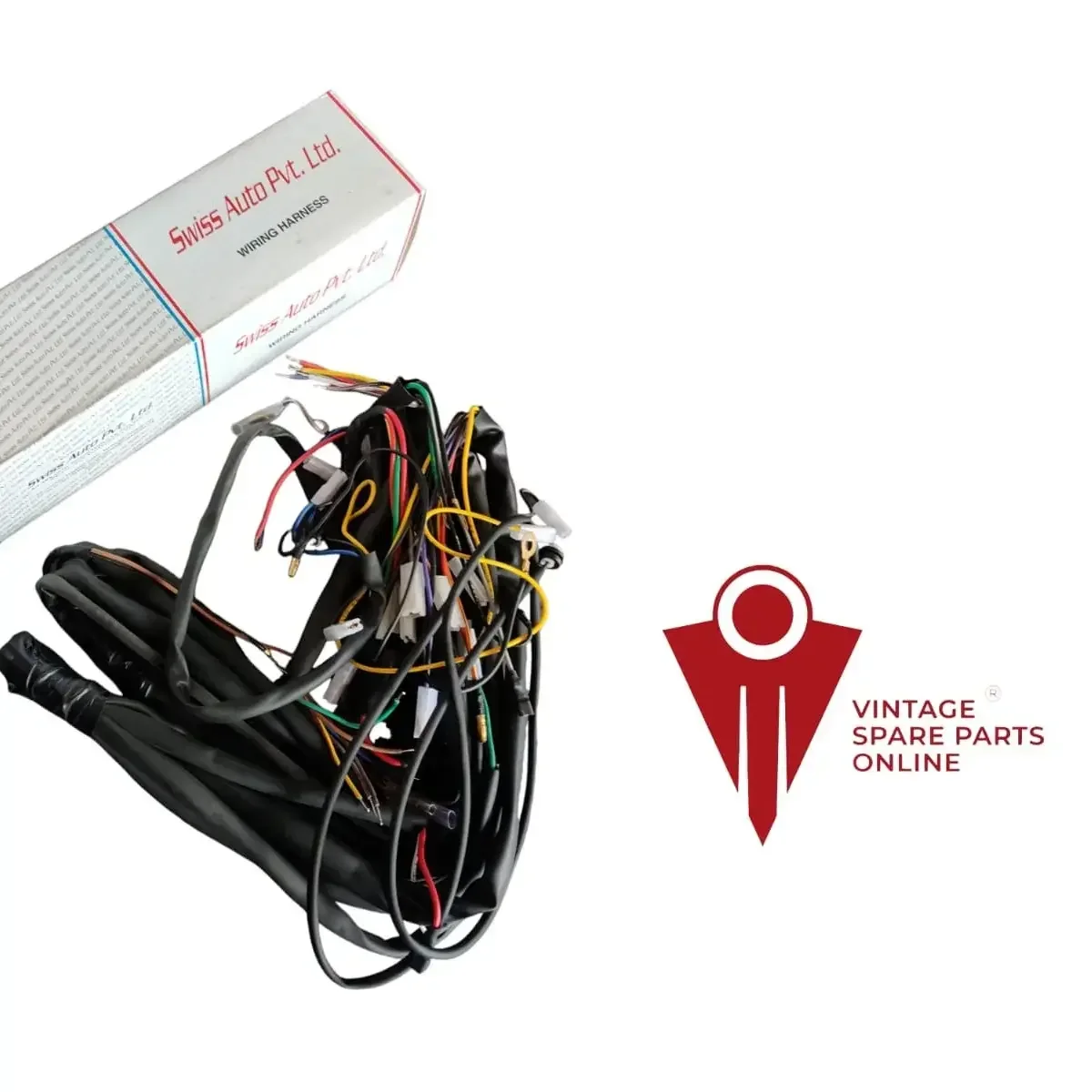 Swiss Brand Wiring Harness(0215D) For Chetak 12v Indicator Type 2