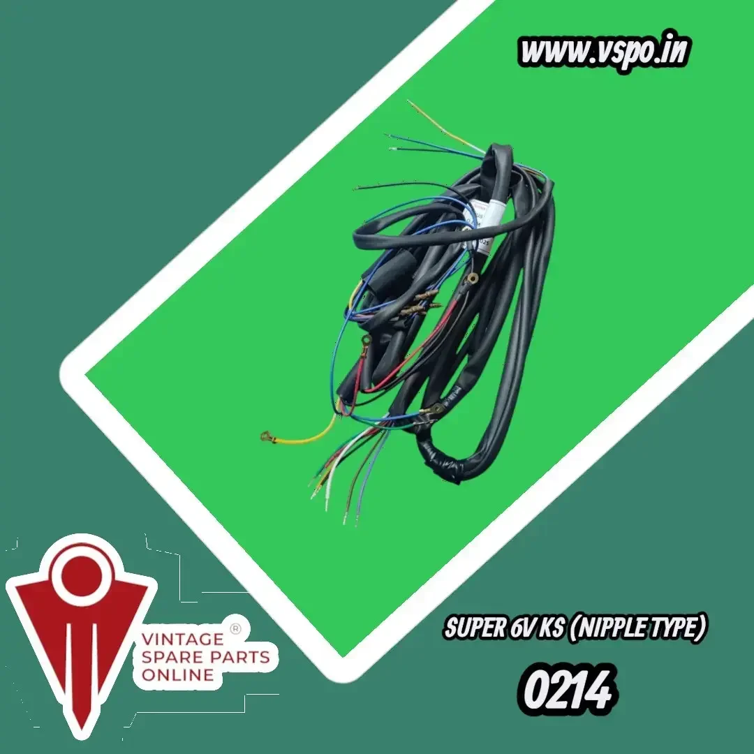 Swiss wiring harness (0214) for super 6v KS (Nipple type)