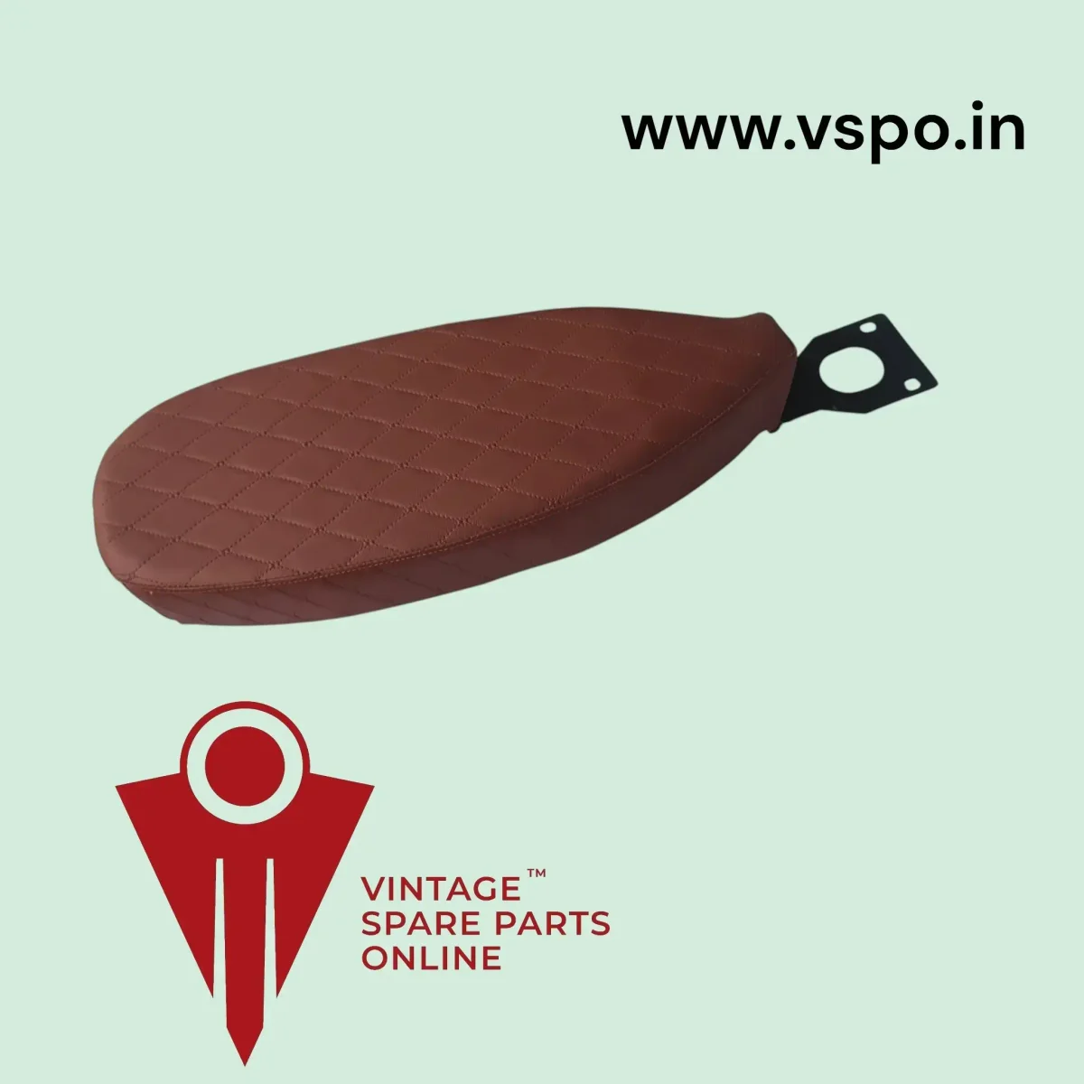 Tan colour Diamond design Custom Made Seat For Chetak Priya Cub Super Vespa