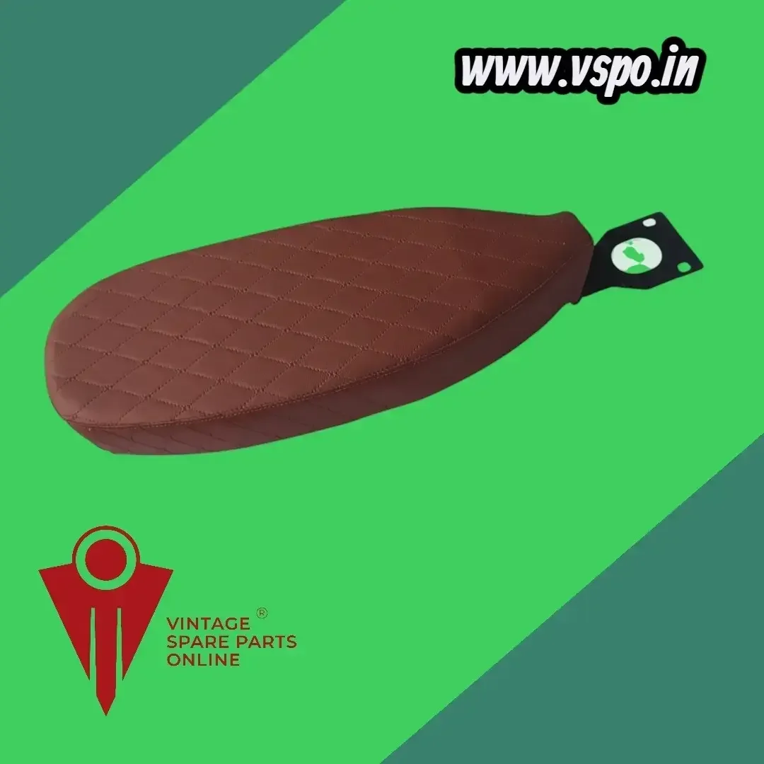 Tan colour Diamond design Custom Made Seat For Chetak Priya Cub Super Vespa 2