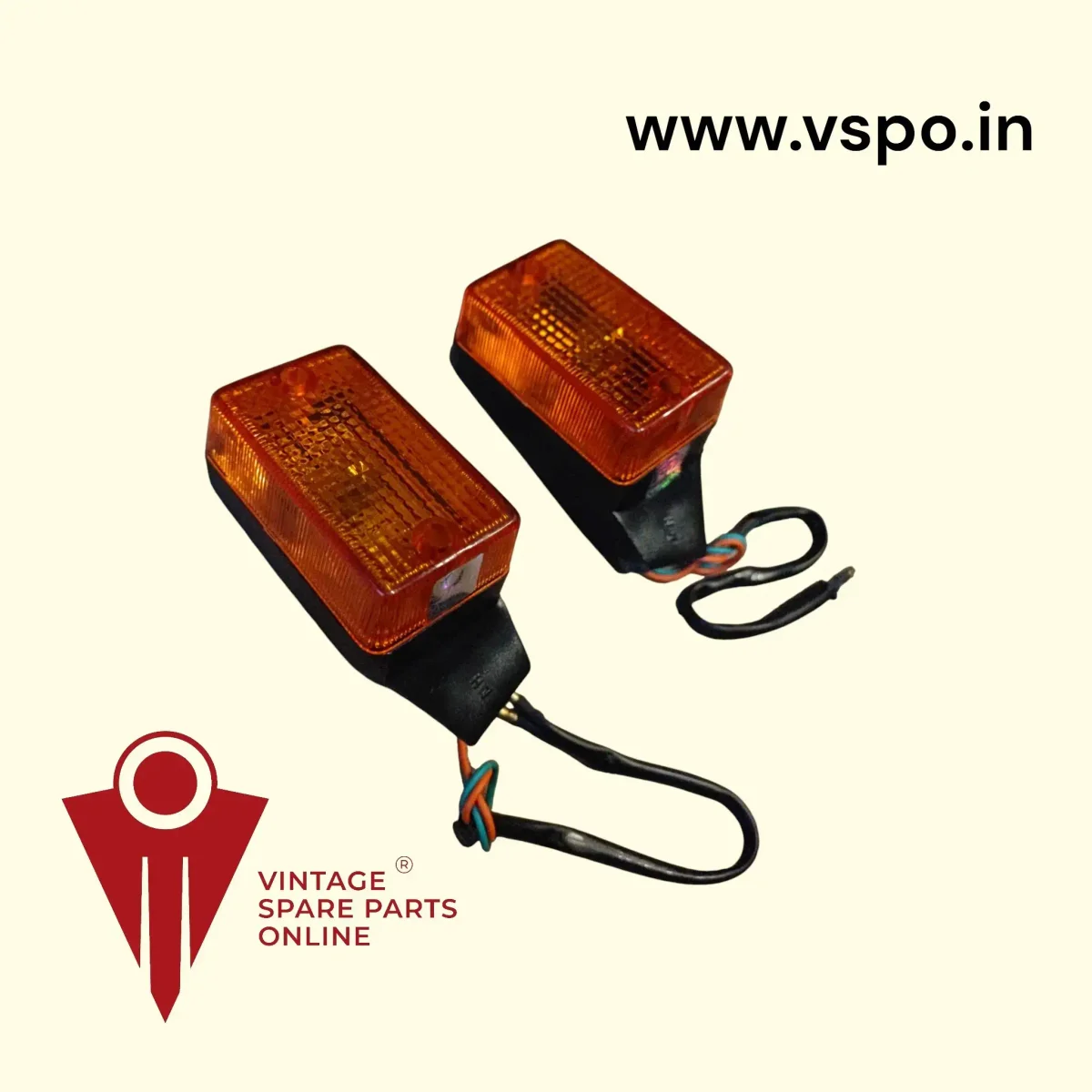 TMC Brand front indicator set for bajaj m80 2