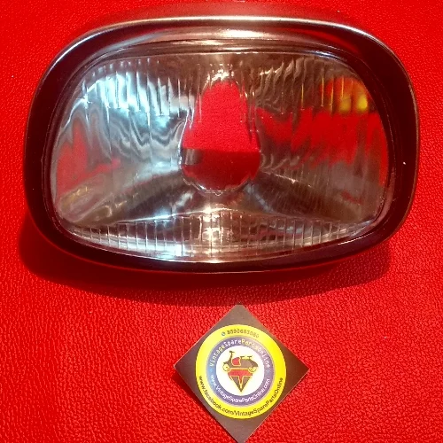 Trapizoid (squre) Head Light assembly With Holder For Bajaj Super, Chetak