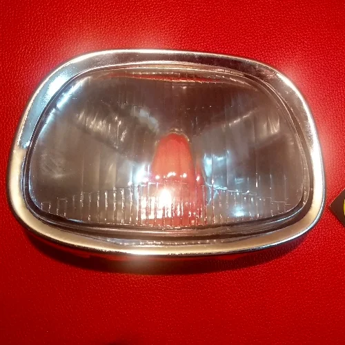 Trapizoid (squre) Head Light assembly With Holder For Bajaj Super, Chetak 2