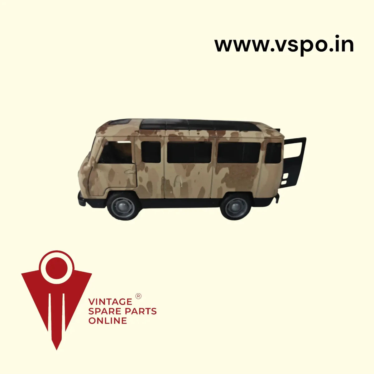 UAZ-452 Bukhanka Light green 1:36 military mini bus
