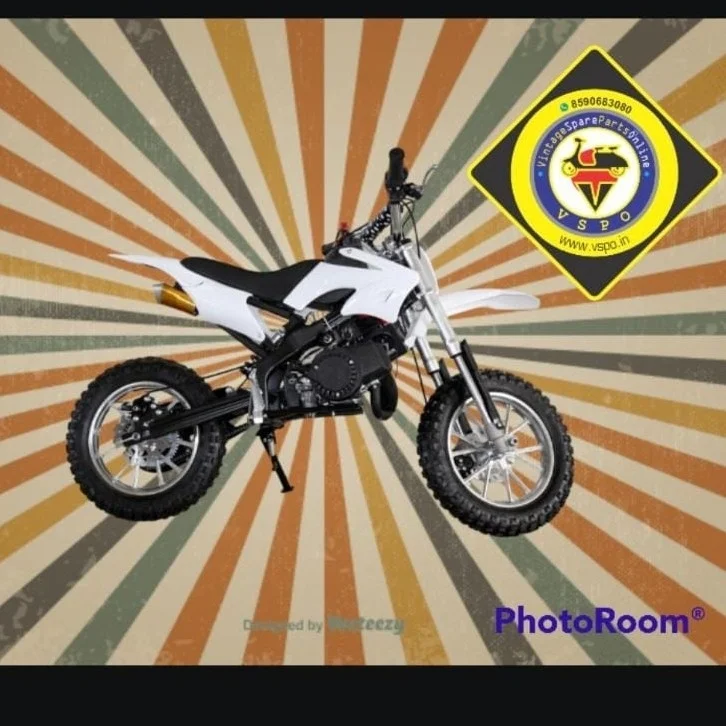 WHITE 50 CC KIDS DIRT BIKE