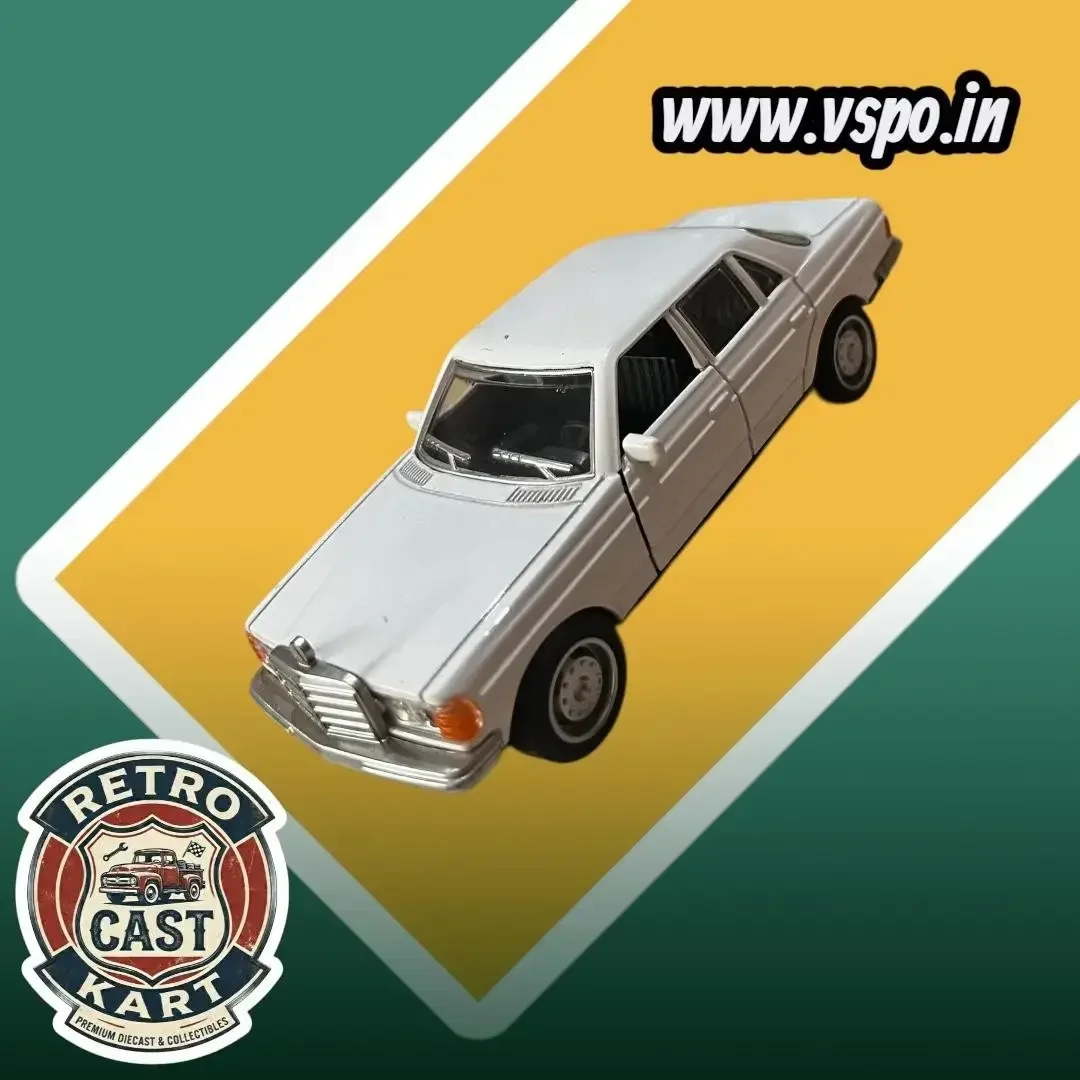 White colour Mercedes Benz W123 1/36 Metal Diecast Car 4
