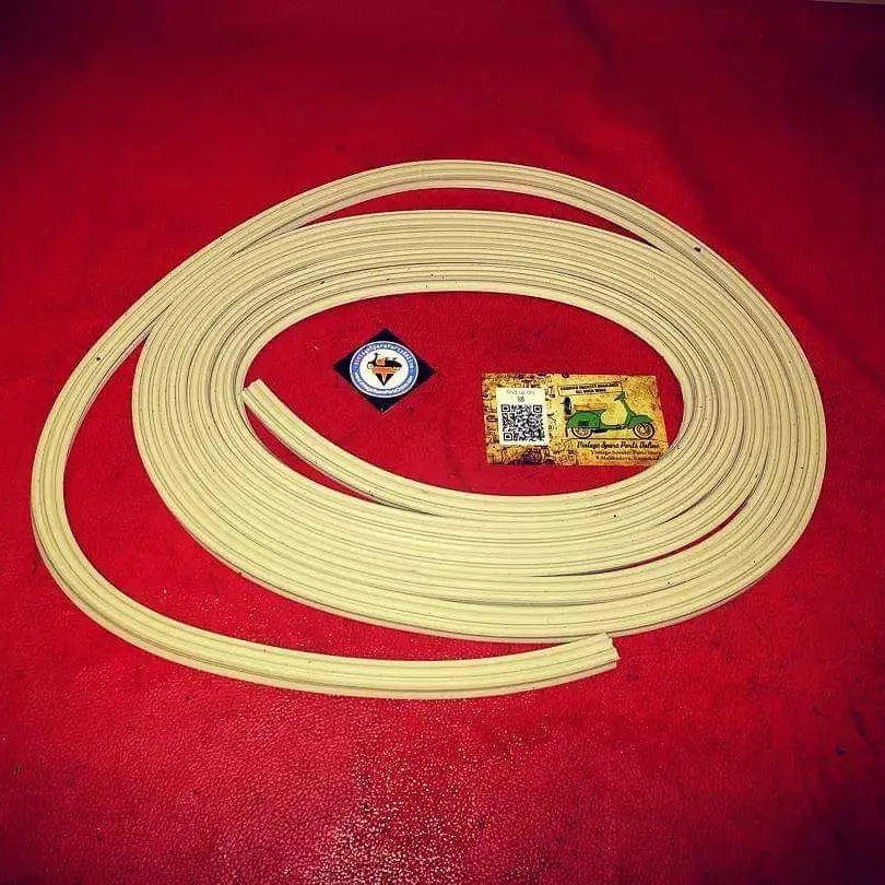 WHITE PLATFORM CHANNEL RUBBER BEEDING ROLL FOR CHETAK, LAMBRETTA