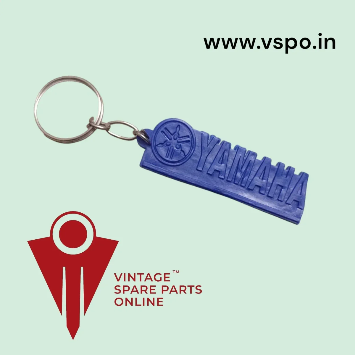 YAMAHA BLUE RUBBER KEY CHAIN