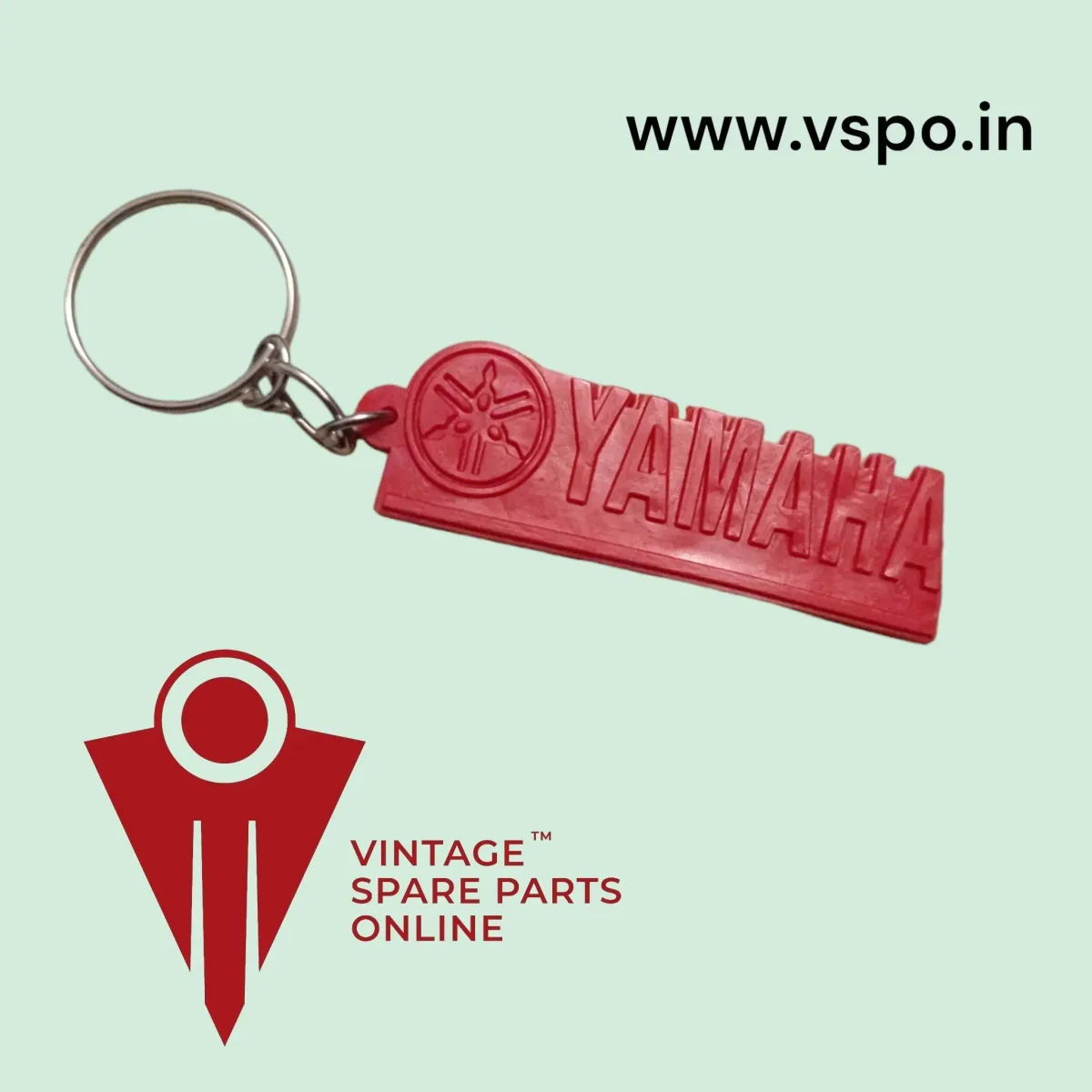 YAMAHA RED RUBBER KEYCHAIN