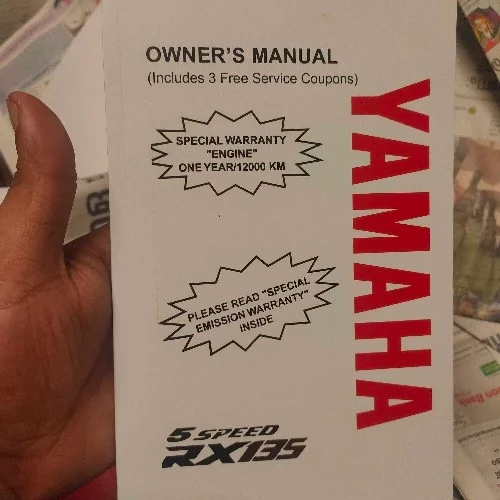 YAMAHA RX135 5 SPEED OWNER'S MANUAL BOOK 2