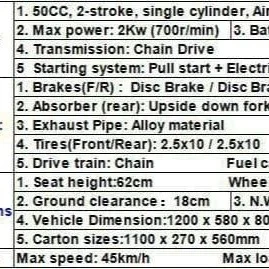 YELLOW COLOUR 50 CC KIDS DIRT BIKE 2