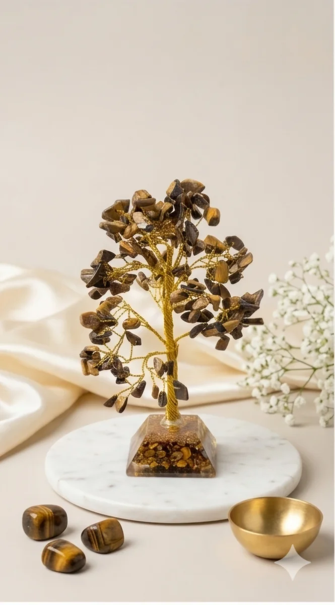 Tiger Eye Crystal Tree