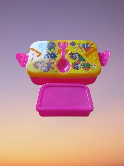 Cute Cartoon Printed Tiffin Box for Kids | Airtight Lunch Boxes for School Kids Boys Girls