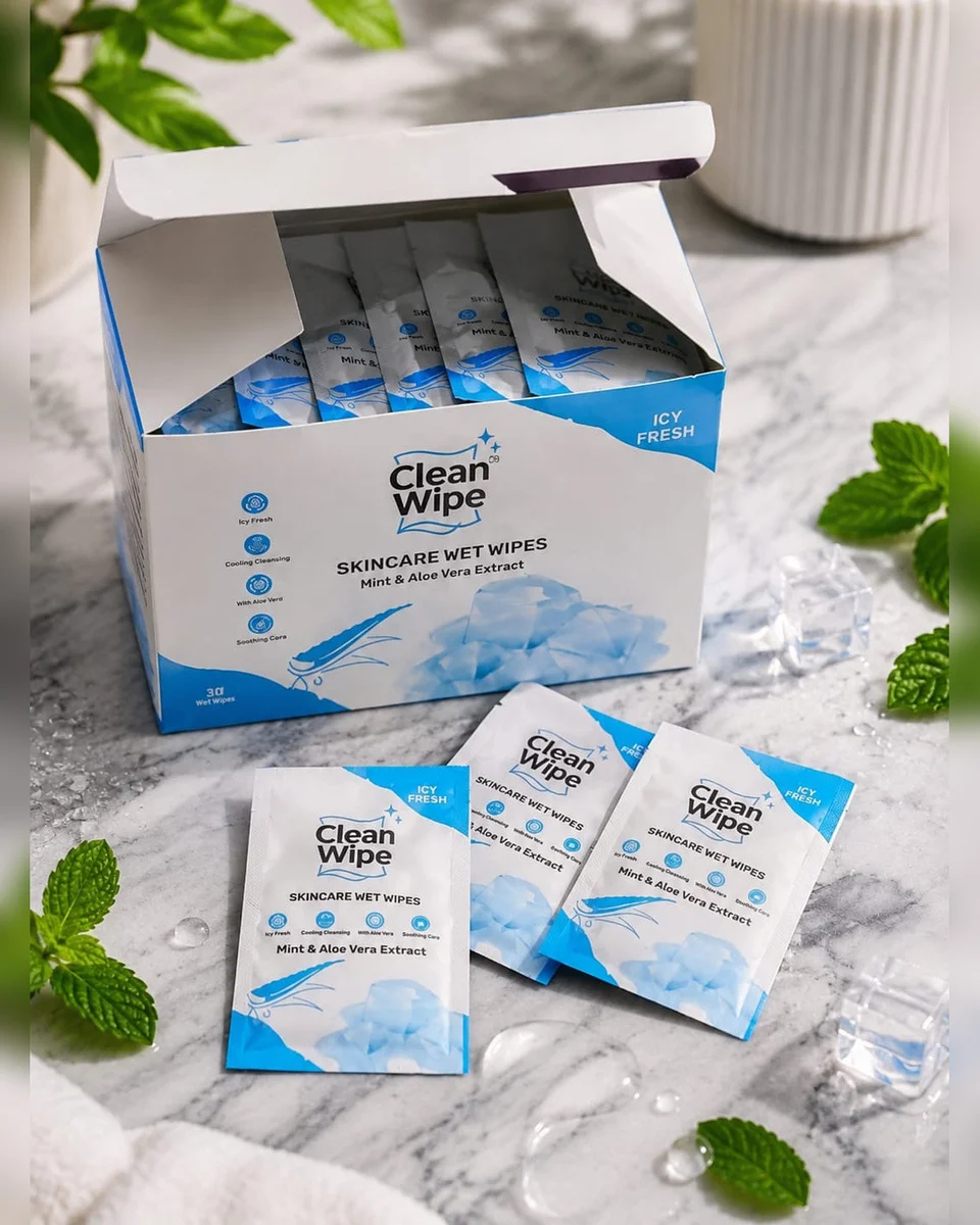 Mint & Aloe Vera Ice Fresh Wet Wipes