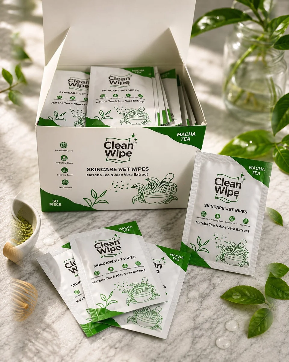 Matcha Tea & Aloe Vera Wet Wipes