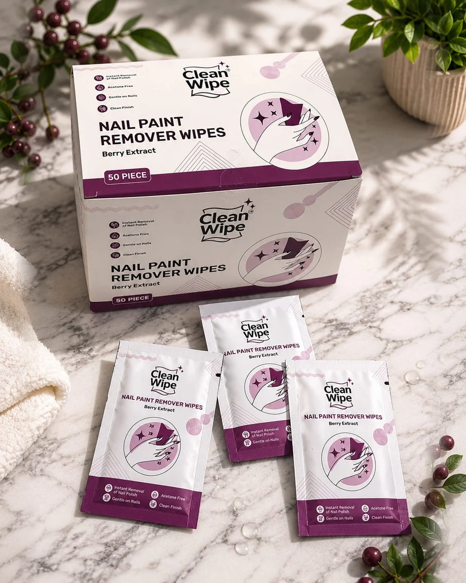 Nail Paint Remover Wipes