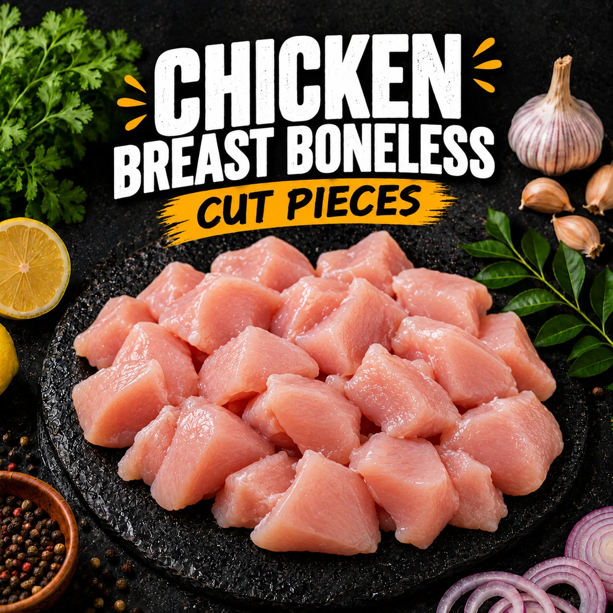Chicken Breast Boneless - Cut