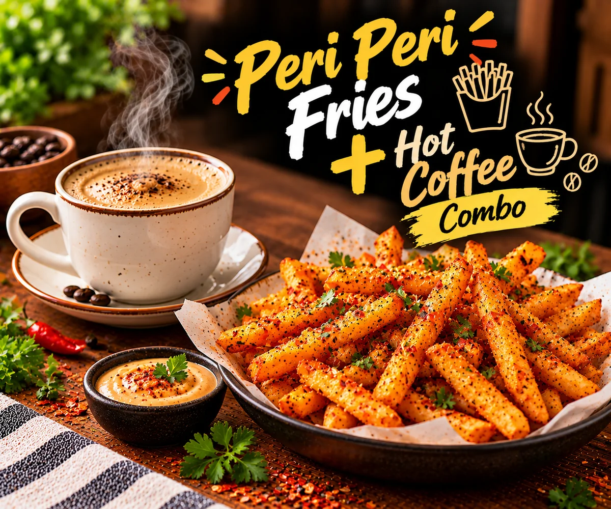 Peri Peri Fries + Hot Coffee