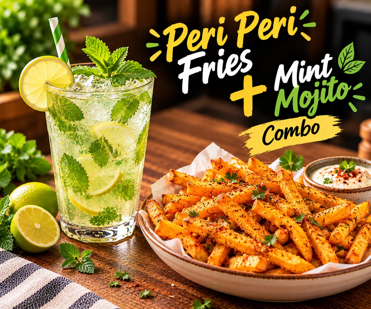 Peri Peri Fries + Mojito