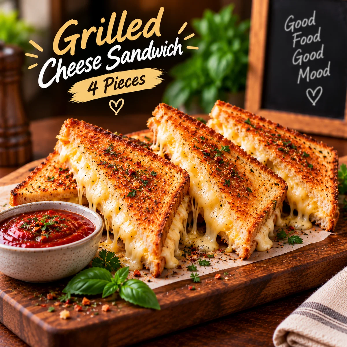 Grilled Cheese Sandwich - 4 Pieces