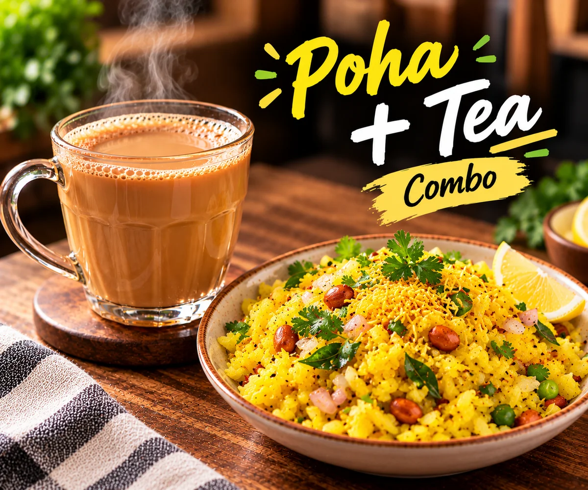 Poha + Tea